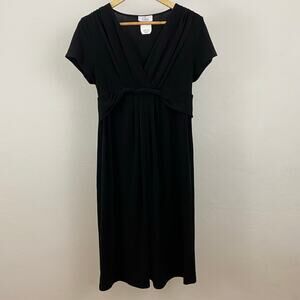 Oh Baby by Motherhood Maternity Solid Black Dress - Size Large